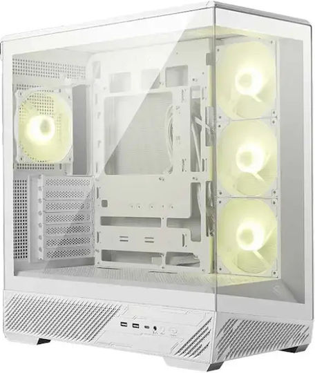 MSI MAG PANO 130R PZ Midi Tower Компютърна Кутия Бяла