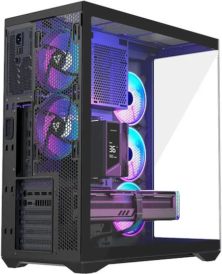 Modecom Volcano SPACE XL Gaming Full Tower Κουτί Υπολογιστή με Πλαϊνό Παράθυρο και ARGB Φωτισμό Μαύρο