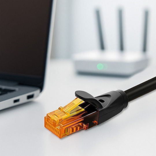 Qoltec U/UTP Cat.6 Ethernet Network Cable 10m Black