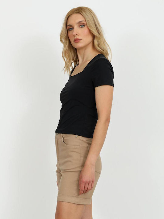 Damen Bluse Schwarz