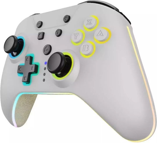 Hyperkin Armor3 NuRival Безжичен Геймпад с Хол Ефект Стикове за Switch Бял