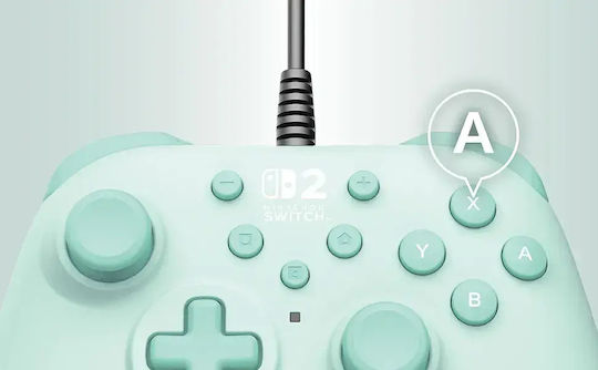 Hori Horipad Turbo Жичен за Switch 2 Cozy Зелен