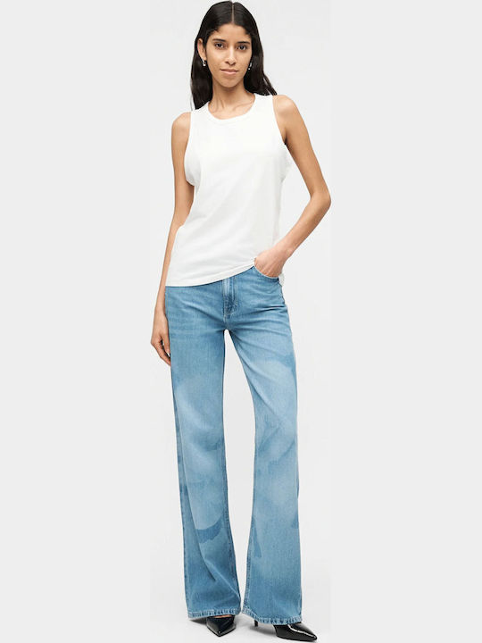 Women's Cotton Sleeveless Top White