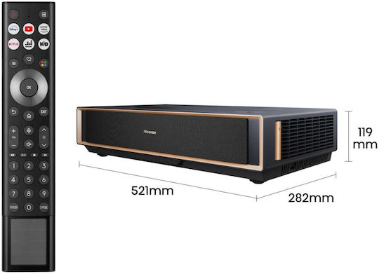 Hisense PT1 Projector DLP με Wi-Fi και Ενσωματωμένα Ηχεία