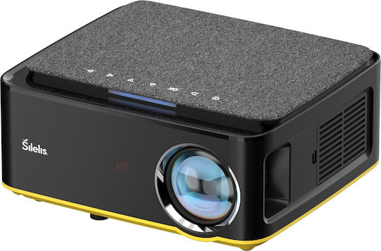 Silelis Silelis P-4 Projector LCD LED Lamp with Built-in Speakers Black