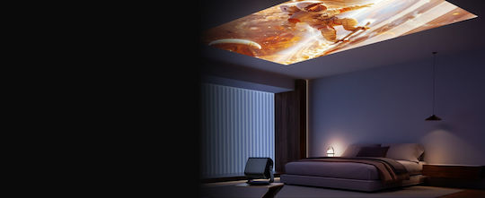 Dangbei MP1 MAX 3D Beamer DLP 4K Ultra HD Lichtquelle LED mit Wi-Fi (Eingebaut) und Eingebauten Lautsprechern MP1MAX