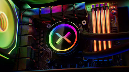 Krux HydroX 360 ARGB Water Cooling System AIO CPU with 3 120mm Fans