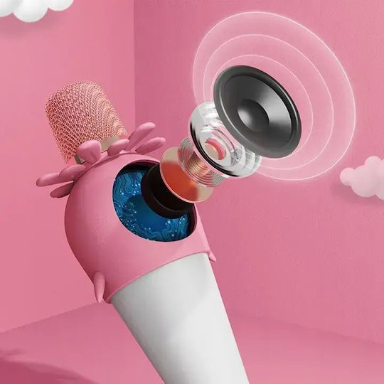 Forever Μικρόφωνο Karaoke Ασύρματο AMS-200 GSM115307 Ροζ
