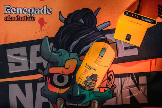 A4Tech Bloody R72 Ultra Duo Ασύρματο Gaming Ποντίκι 20000 DPI Renegade Sunset