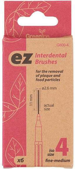 Premium Plus Interdental Brushes with Handle Large 6 Pieces