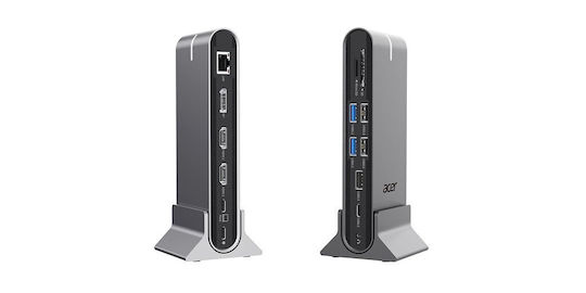 Acer USB-C Docking Station with HDMI/DisplayPort 4K PD Ethernet Gray (HP.DSCAB.022)