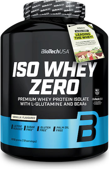 Biotech Usa Iso Whey Zero 1816g Hazelnut & Katerelos Fitness Sports Towel 100x50cm Black Red & Biotech Usa Wave Shaker 600ml Magic Magenta Custom Bundle
