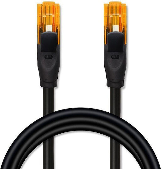 Qoltec U/UTP Cat.6 (Gigabit) Καλώδιο Δικτύου Ethernet 30m Μαύρο