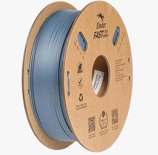 Creality3D PLA Филамент За 3D Принтер 1.75mm Сив 1kg 1бр (Макарa)