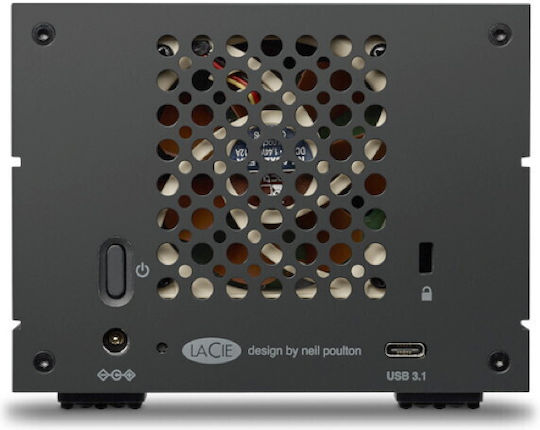 Lacie 2Big Raid USB-C Externe Festplatte 40TB Multi-Bay Schwarze