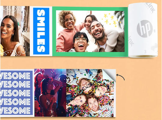 HP Sprocket Panorama Instant Zink Εκτυπωτής για Φωτογραφίες με Bluetooth