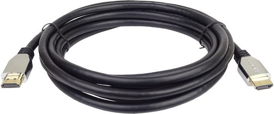 PremiumCord Cable HDMI male - HDMI male 1.5m Μαύρο