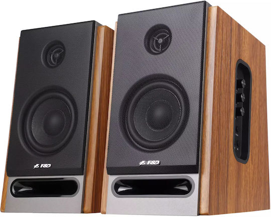 Fenda Αυτοενισχυόμενα Ηχεία με Bluetooth 50W (Ζεύγος) Καφέ