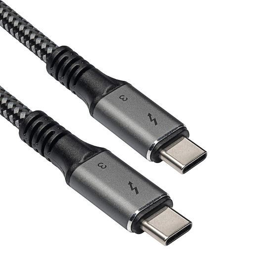 Akyga Cablu Braided Thunderbolt 3 100W Negru 1.5m (AK-USB-34)