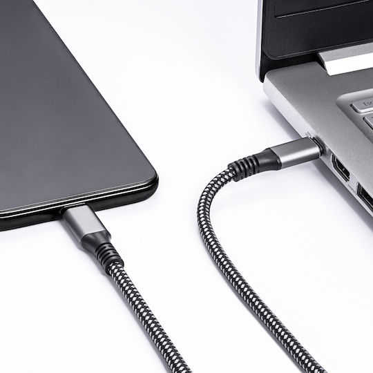 Akyga Cablu Braided Thunderbolt 3 100W Negru 1.5m (AK-USB-34)