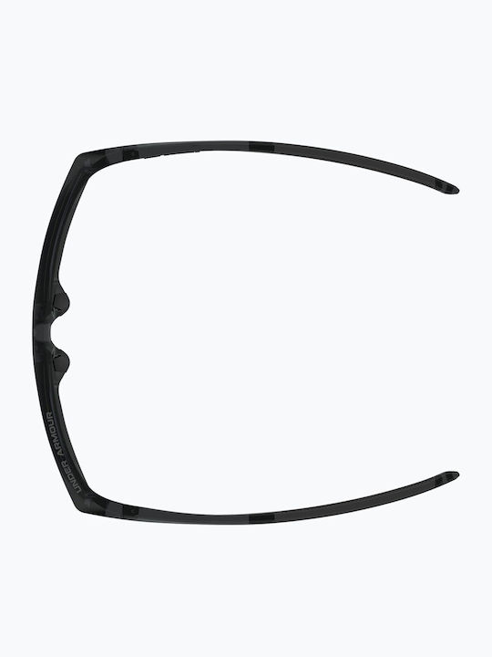 Under Armour Fanatical Unisex Ochelari De Soare Cu Culoare Full Face Neagră Și Lentilă Cu Oglindă Transparentă