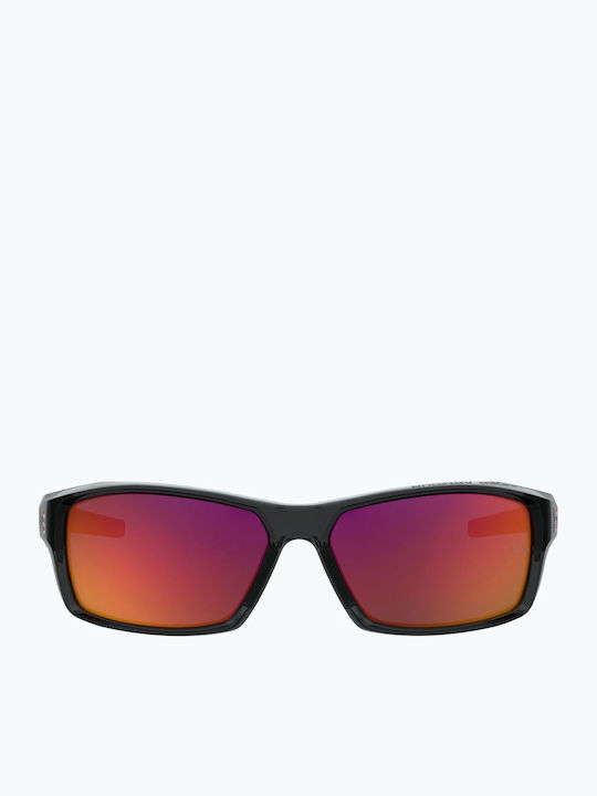 Under Armour Fanatical Unisex Ochelari De Soare Cu Culoare Full Face Neagră Și Lentilă Cu Oglindă Transparentă