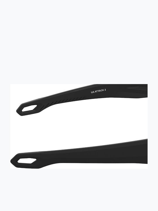 Under Armour Unisex Ochelari de soare cu Negru Cadru și Negru Polarized Lentilă UAAttack2SZE/6C