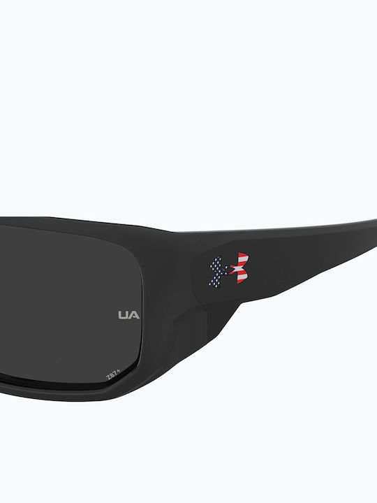 Under Armour Unisex Ochelari de soare cu Negru Cadru și Negru Polarized Lentilă UAAttack2SZE/6C