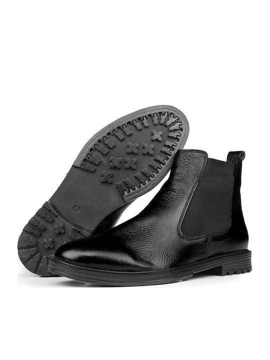 Leather Black Men's Boots