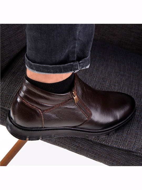 Herrenstiefel Braune Leder Anatomic Herrenstiefel