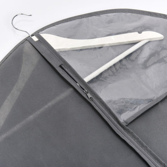 Zeller Husă de Depozitare pentru Costum / Haină în Culoare Gri 58x118cm 2 Bucăți