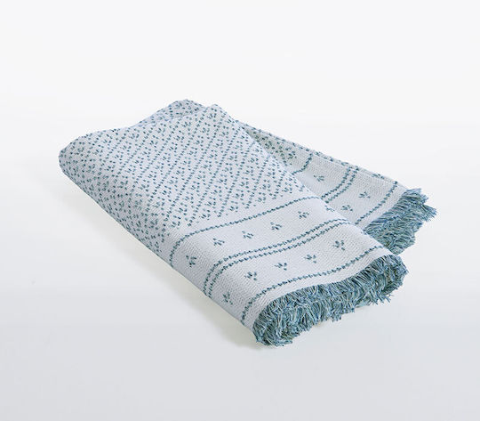Nef-Nef Homeware Ishmar Ριχτάρι Πολυθρόνας 170x180εκ. Blue