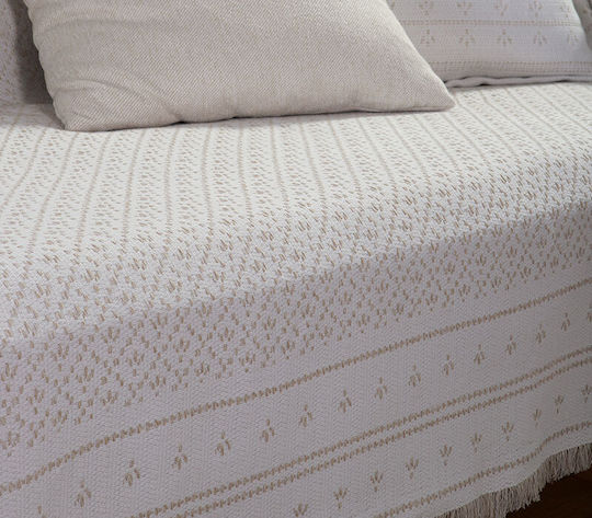 Nef-Nef Homeware Ishmar Ριχτάρι Τριθέσιου Καναπέ 170x300εκ. Μπεζ