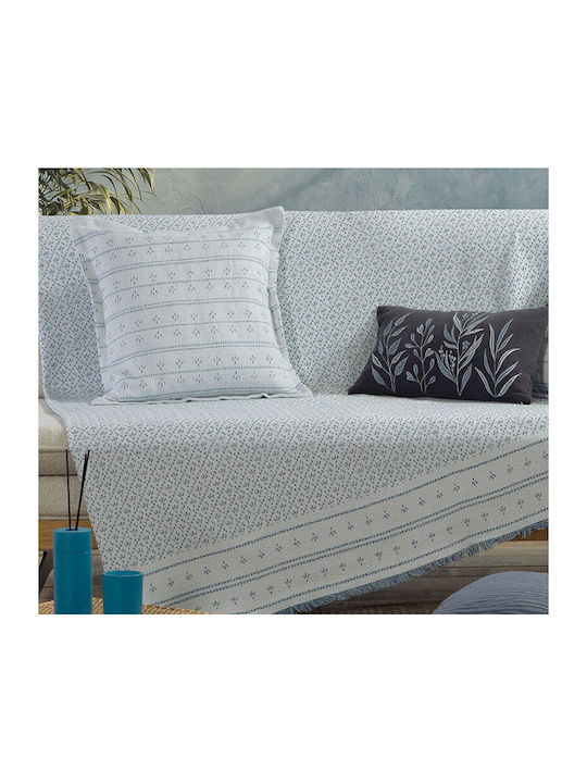 Nef-Nef Homeware Ishmar Three-Seater Sofa Throw 170x300cm Blue