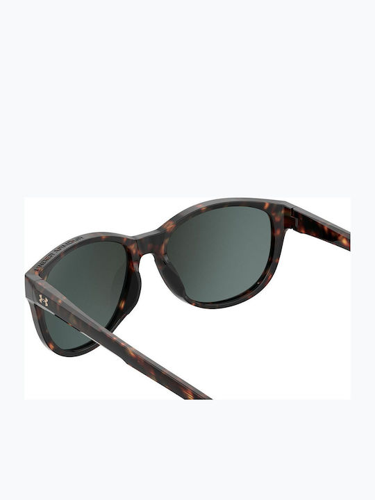 Under Armour Unisex Sunglasses with Brown Tartaruga Plastic Frame and Silver Mirror Lens UA 0014/G/S 086/0J