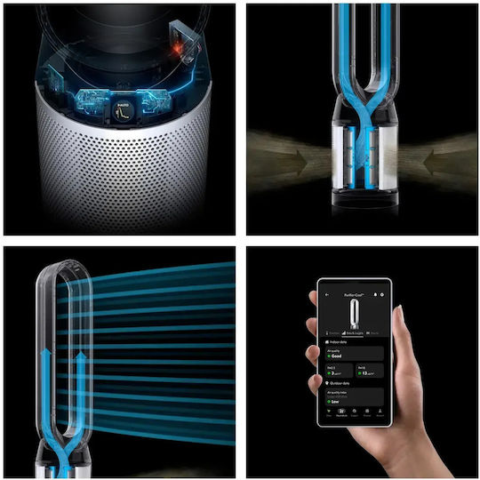 Dyson Dyson Ventilatoren Klingenlos 50W Silber