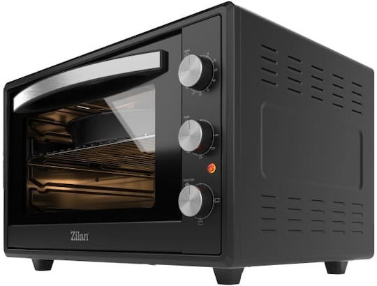 Zilan Electric Countertop Oven 65lt Without Burners Black