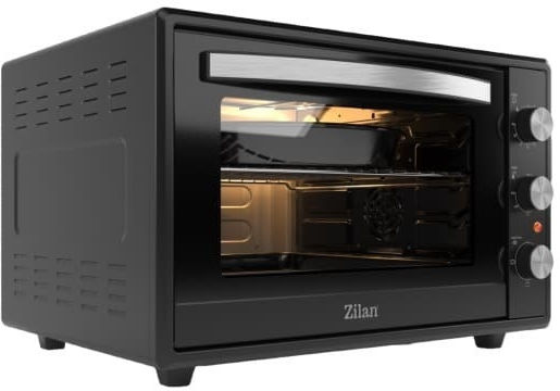 Zilan Electric Countertop Oven 65lt Without Burners Black