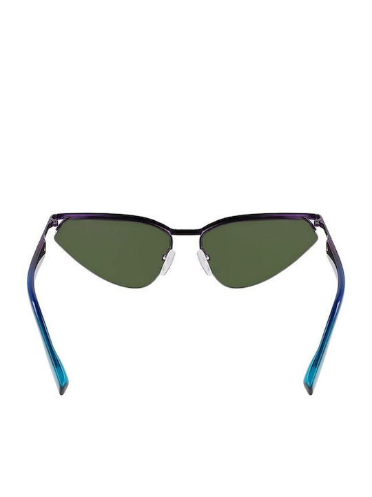 Karl Lagerfeld Unisex Sunglasses with Purple Metal Frame and Purple Lens KL352S-500