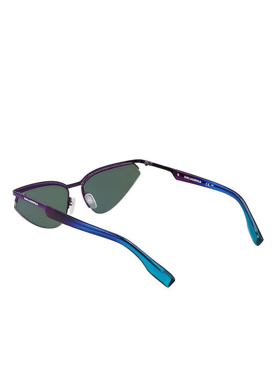 Karl Lagerfeld Unisex Sunglasses with Purple Metal Frame and Purple Lens KL352S-500