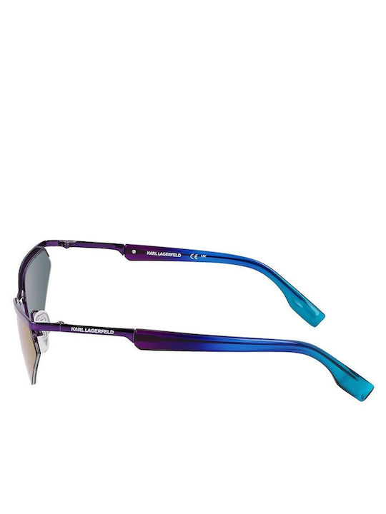 Karl Lagerfeld Unisex Sunglasses with Purple Metal Frame and Purple Lens KL352S-500