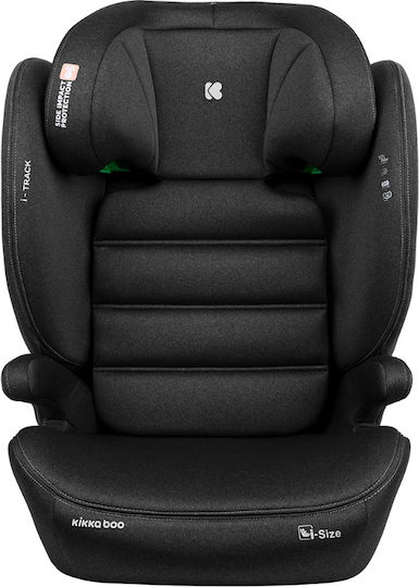 Kikka Boo i-Track Детско Столче за Кола i-Размер с Isofix Черно 15-36 кг