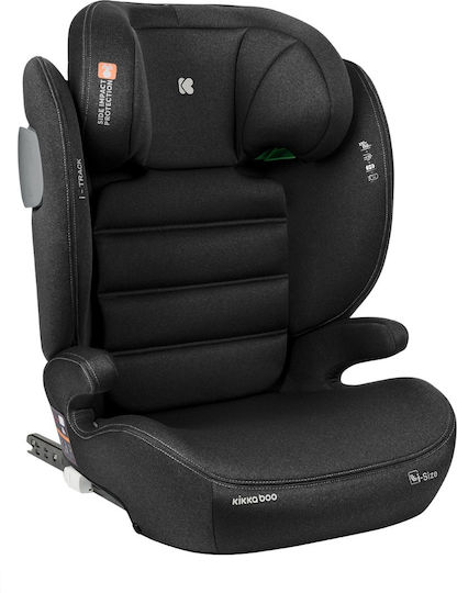 Kikka Boo i-Track Детско Столче за Кола i-Размер с Isofix Черно 15-36 кг