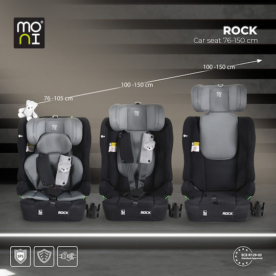 Moni Rock Scaun Auto pentru Copii i-Size Space Grey 9-36 kg