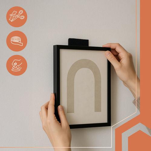 Adhesive Hook & Loop Tape Black 5m 5949143236479