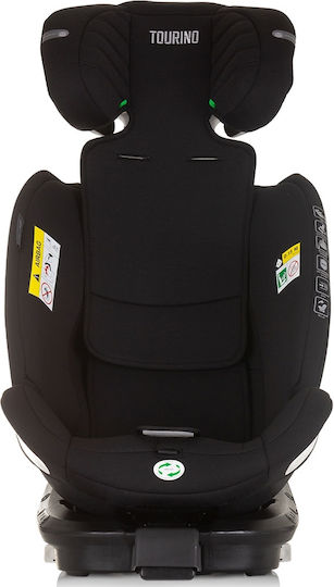 Chipolino Tourino Scaun Auto pentru Copii i-Size cu Isofix Negru 0-36 kg