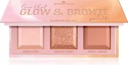 Essence Love Palette with Eye Shadows in Pressed Powder Form 16gr