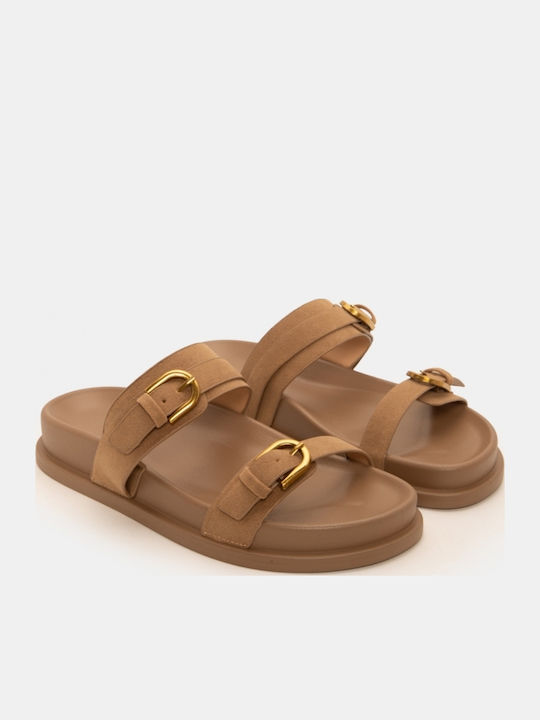 Γυναικεία Σανδάλια Flatforms Μπεζ