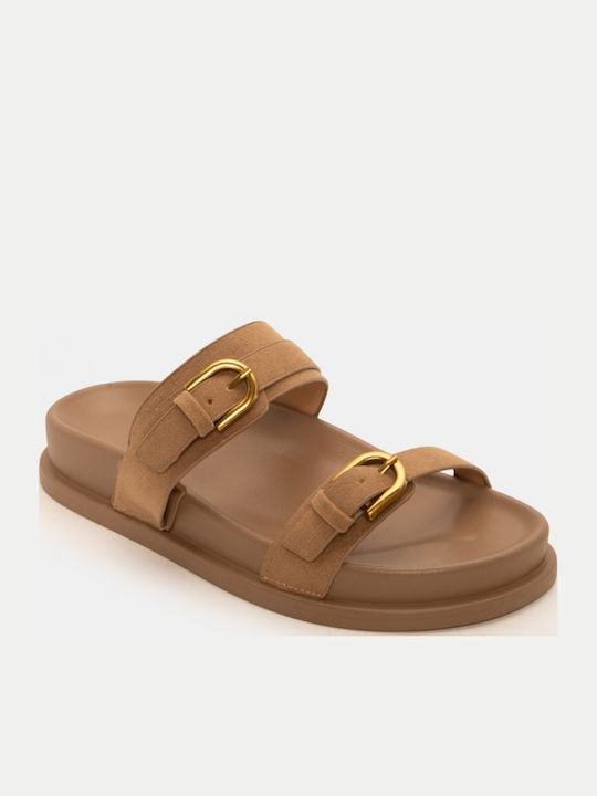 Γυναικεία Σανδάλια Flatforms Μπεζ