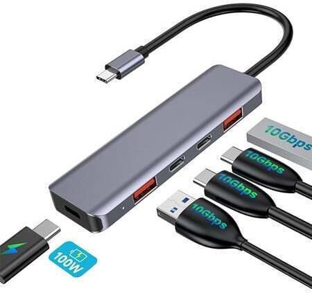 GBS Hub 5 Θυρών με σύνδεση USB-C / USB-A
